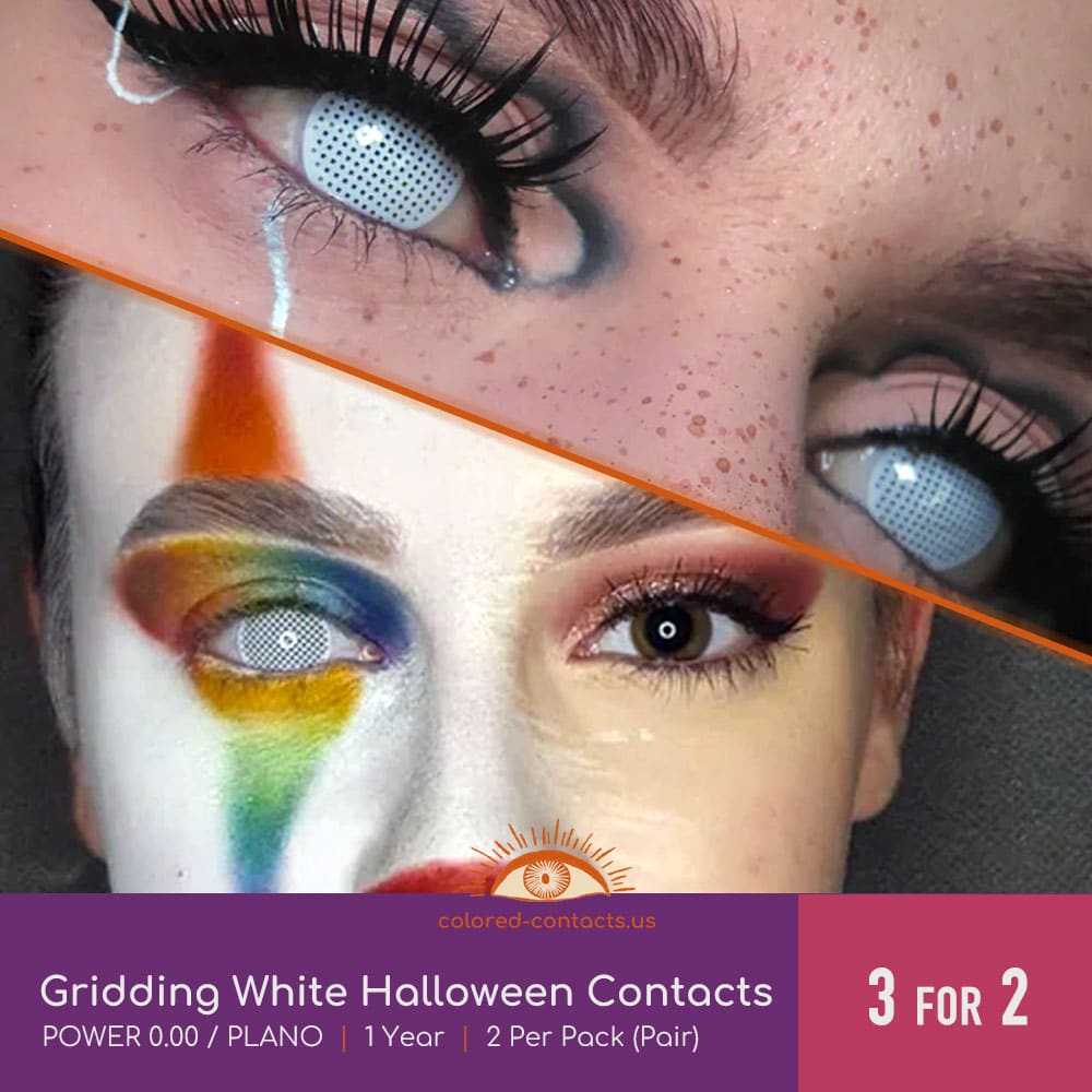 Gridding White Halloween Contacts - thumbnail 3