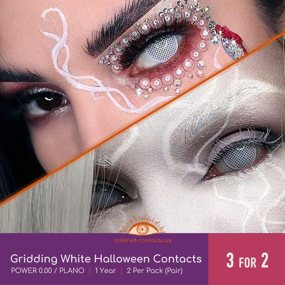 Gridding White Halloween Contacts - thumbnail 2