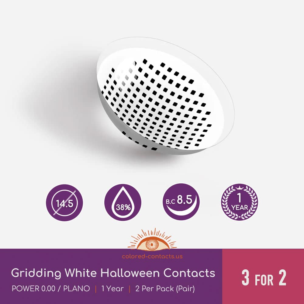 Gridding White Halloween Contacts - thumbnail 4