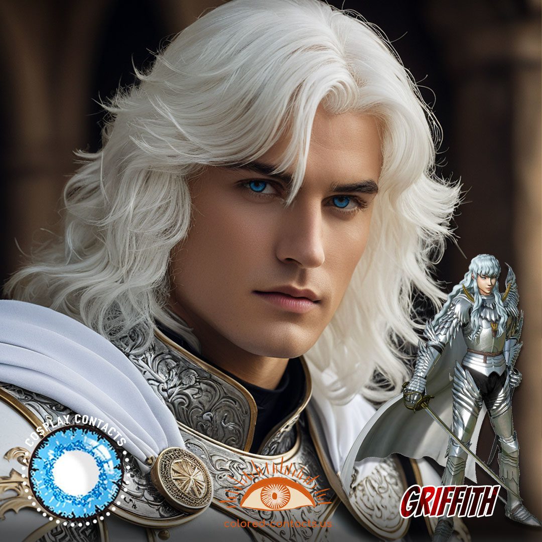 Berserk: Griffith Cosplay Blue Contact Lenses - image 1