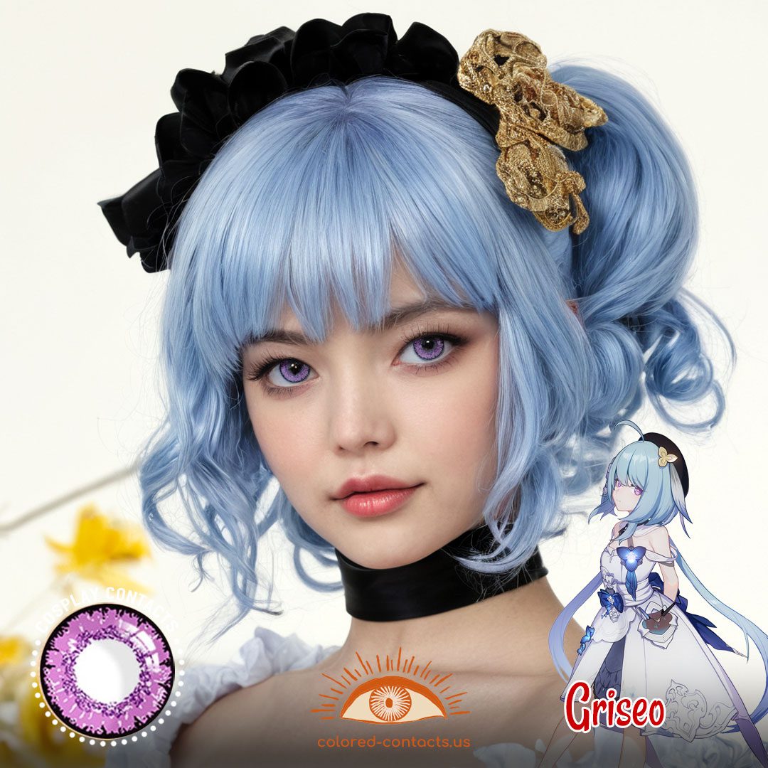 Honkai Impact 3rd: Griseo Cosplay Purple Contact Lenses - image 1