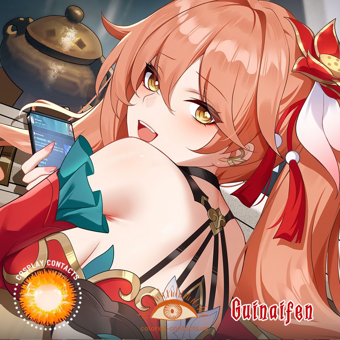 HONKAI : Guinaifen Cosplay Contact Lenses - image 1