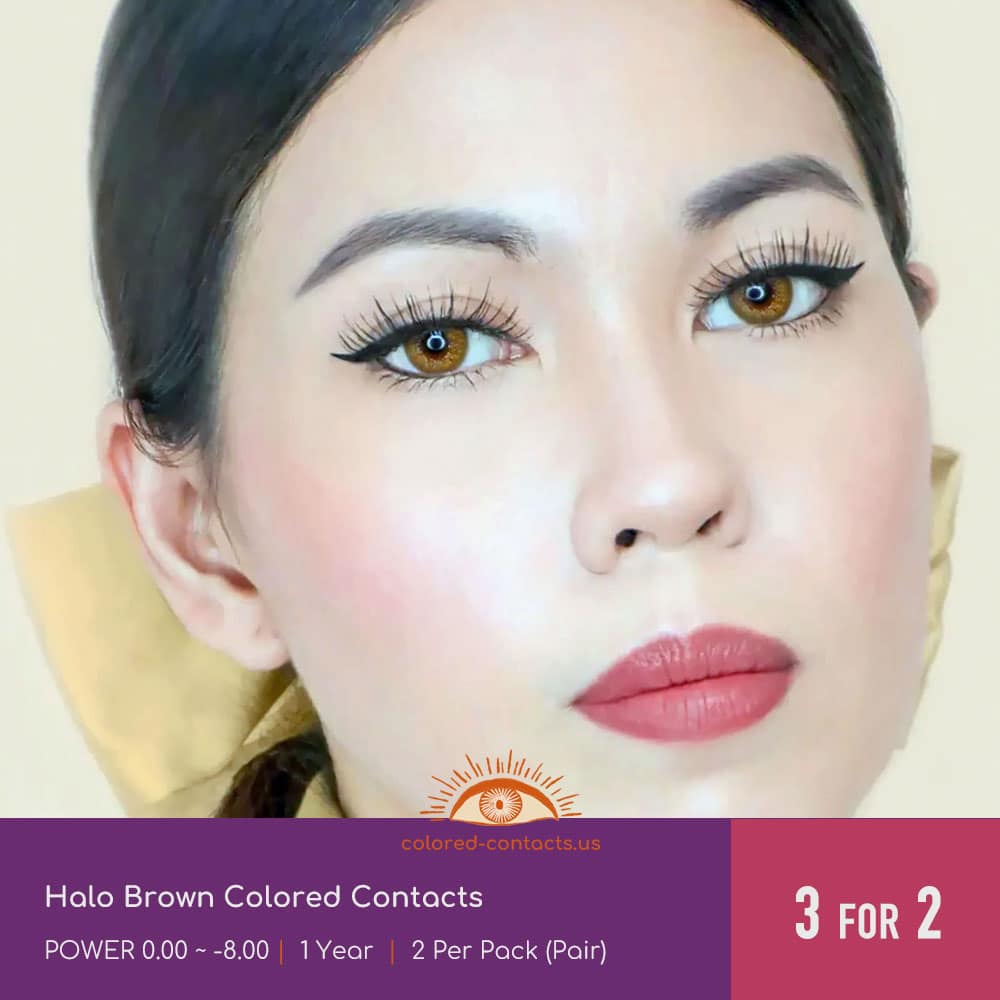 Halo Brown Colored Contacts - thumbnail 2