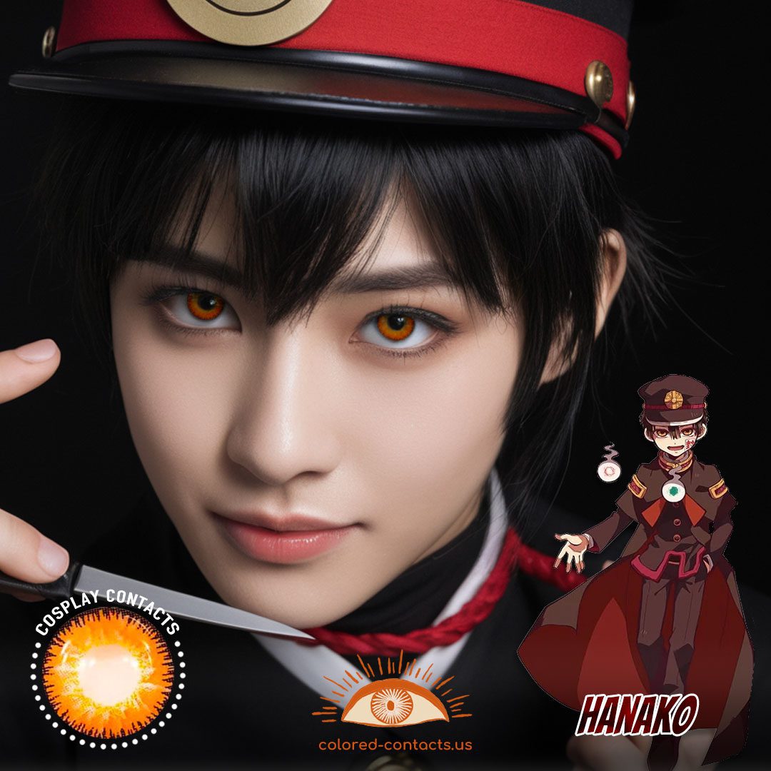Toilet-bound Hanako-kun: Hanako Cosplay Amber Contact Lenses - image 1