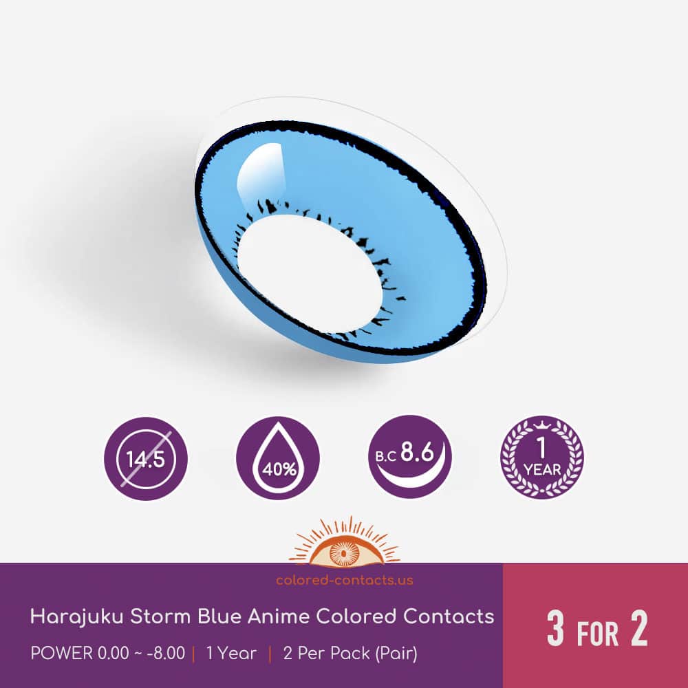Hakuryuu Ren Cosplay Heterochromia Contact Lenses - thumbnail 6
