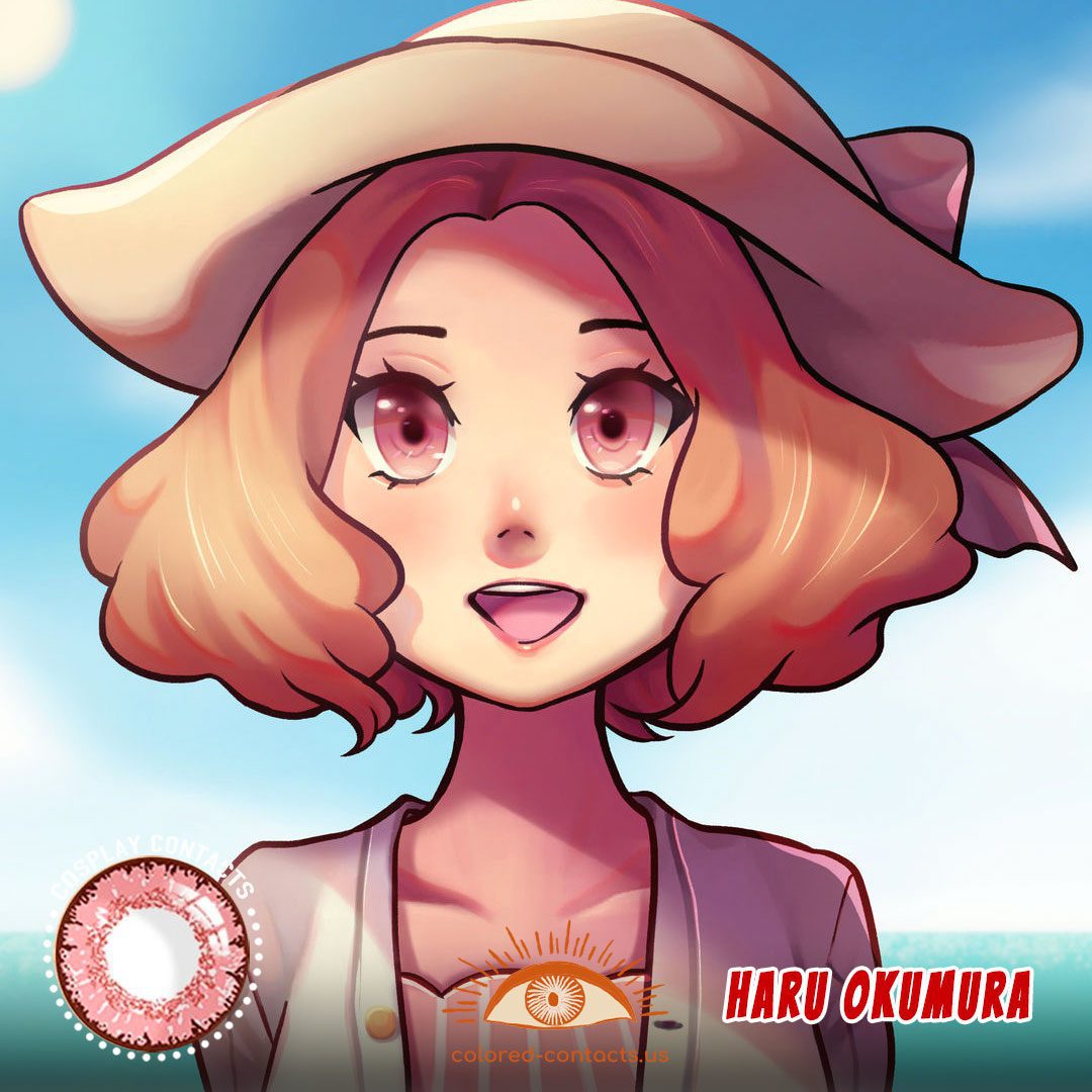 Persona 5 : Haru Okumura Cosplay Contact Lenses - image 1