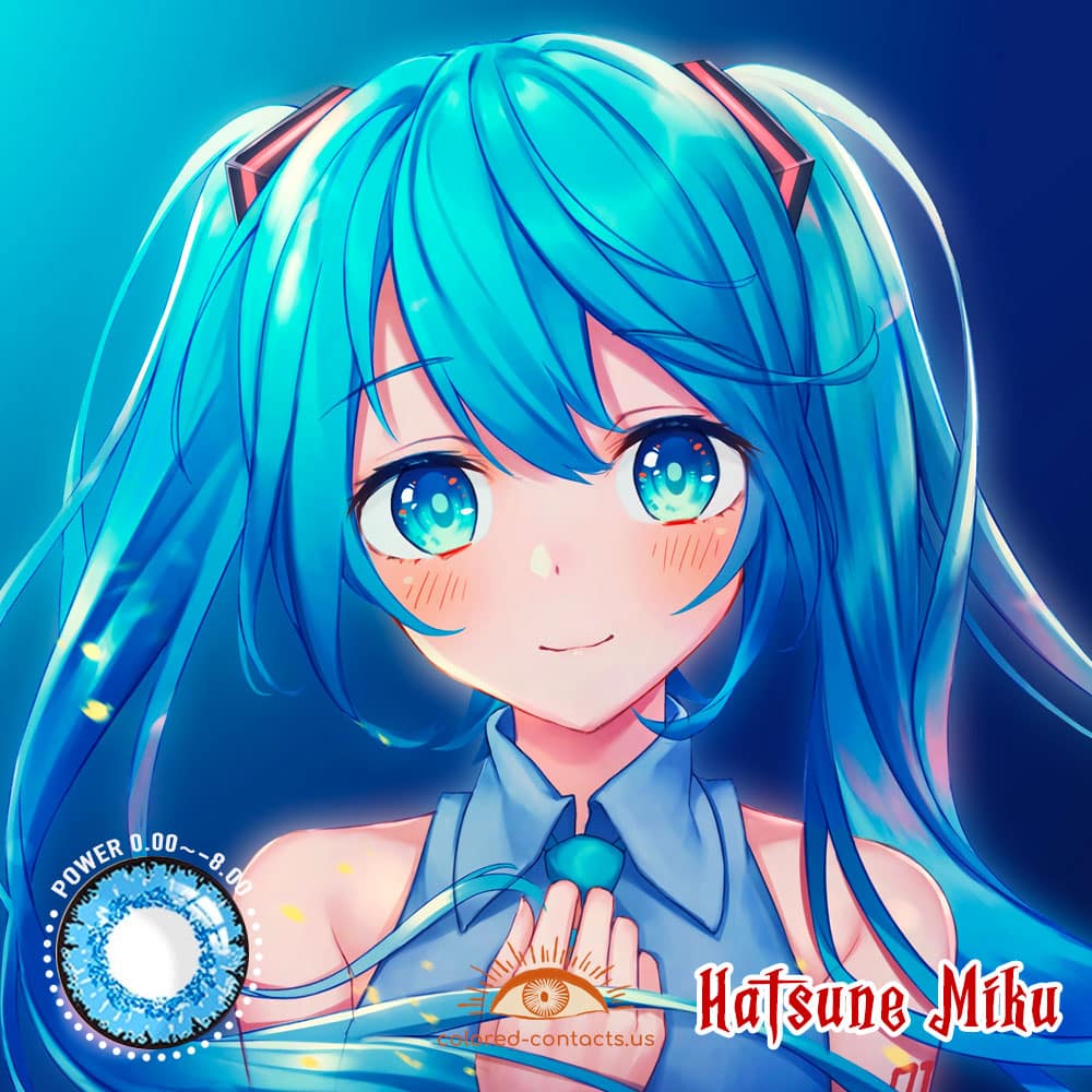 Hatsune Miku Cosplay Contact Lenses - image 1