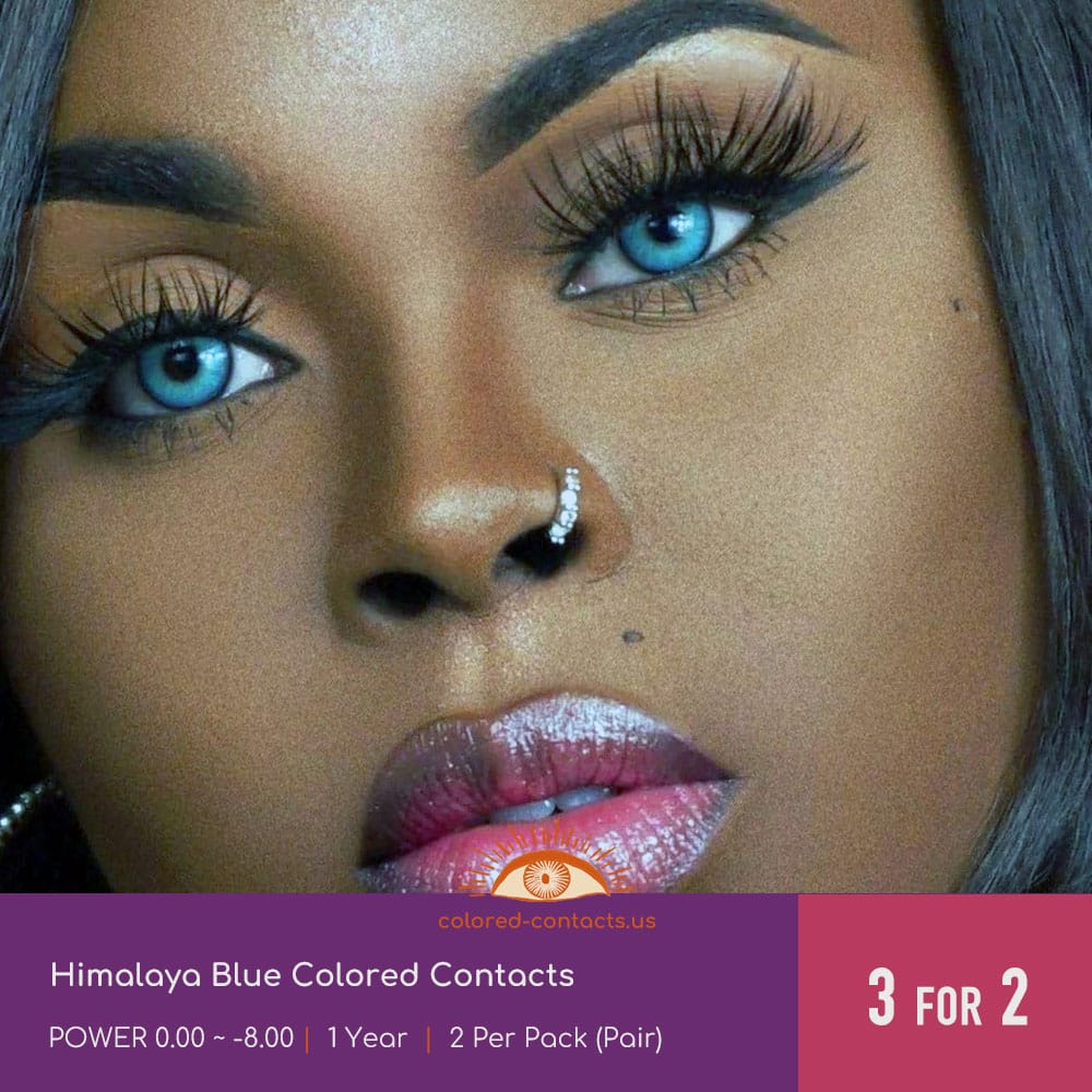 Himalaya Blue Colored Contacts - thumbnail 2