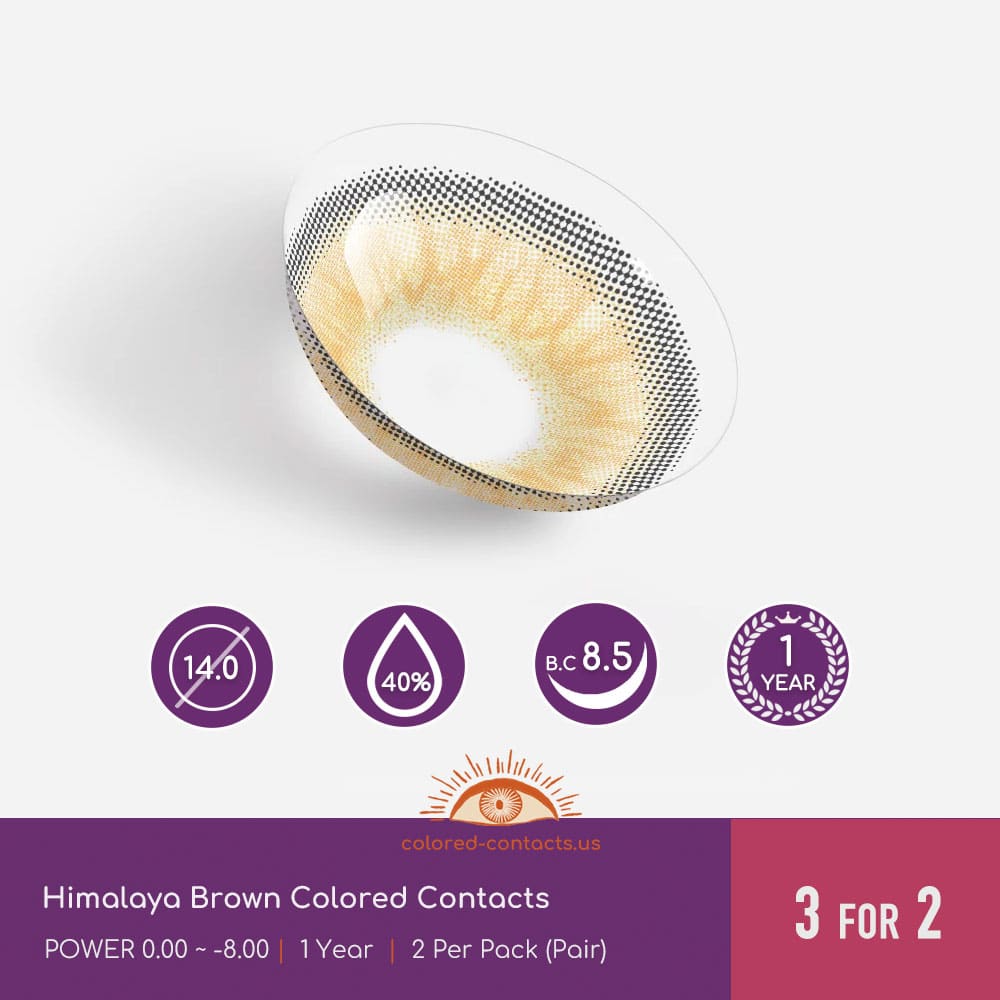 Himalaya Brown Colored Contacts - thumbnail 3