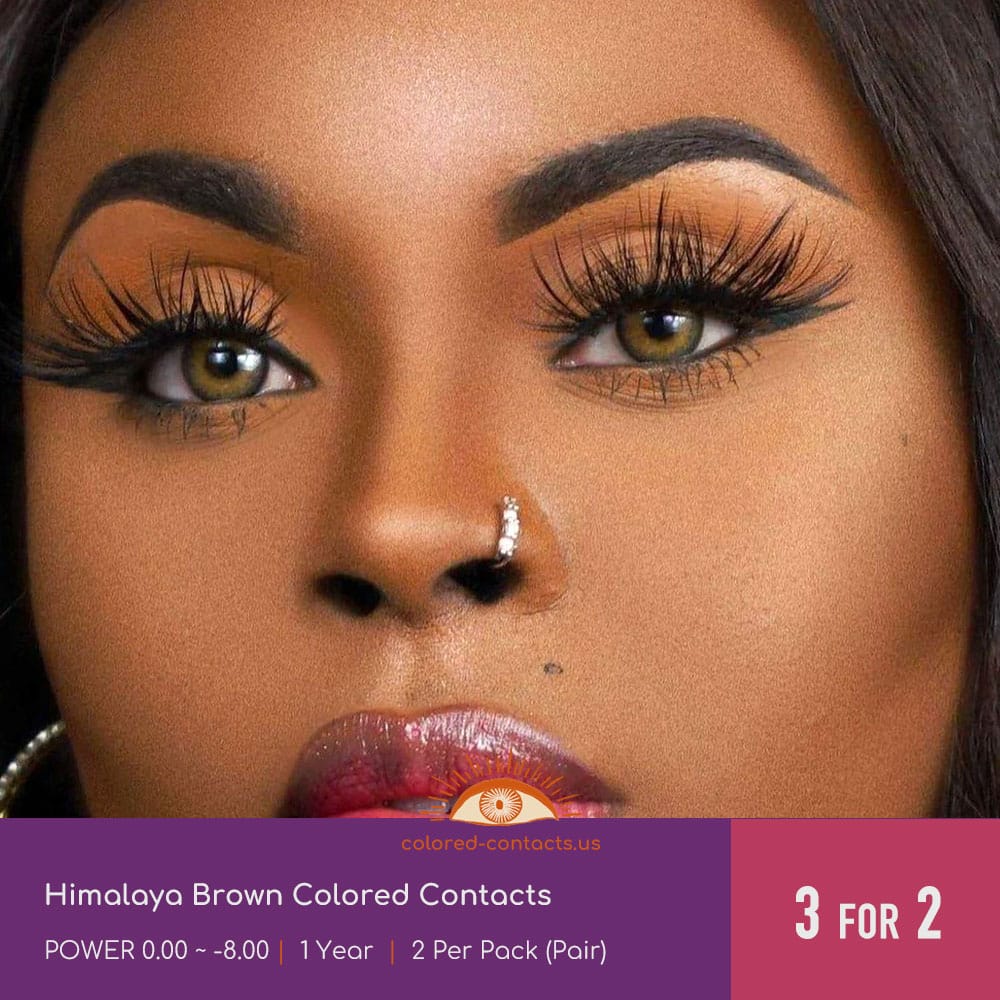 Himalaya Brown Colored Contacts - thumbnail 2