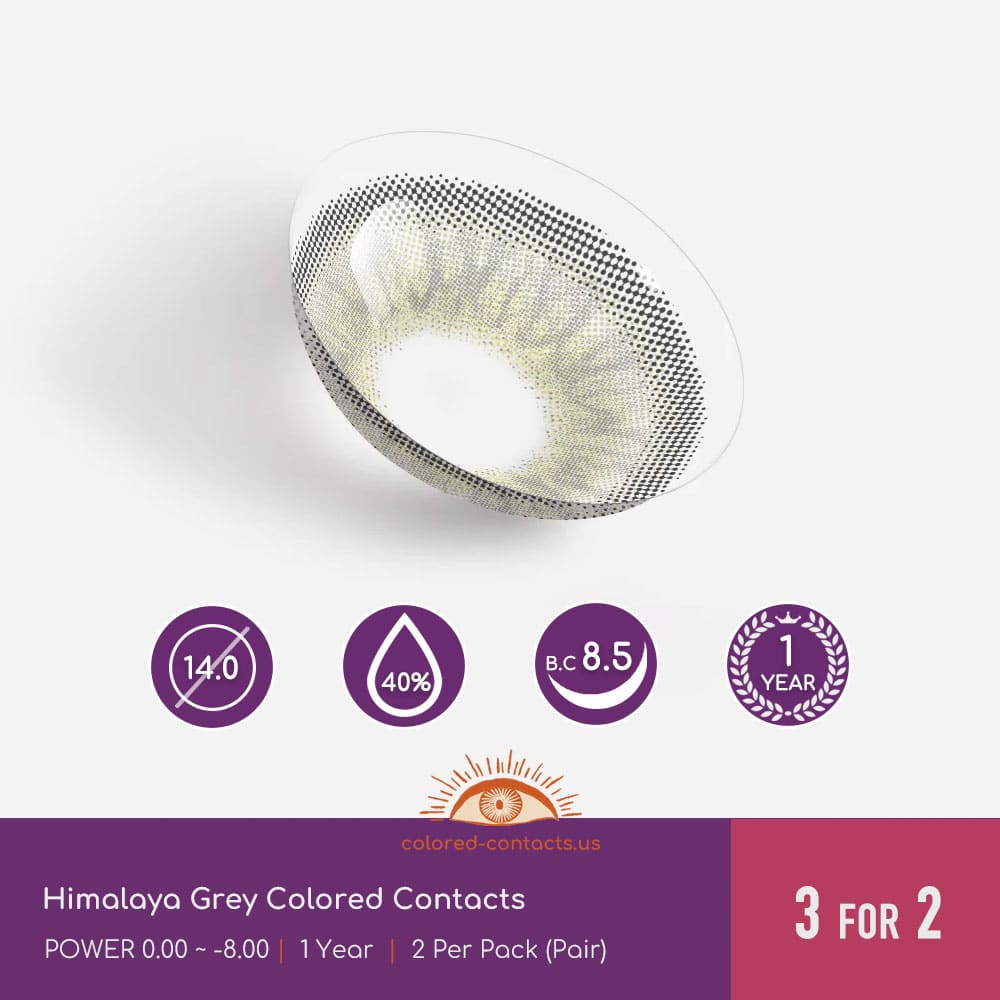 Himalaya Grey Colored Contacts - thumbnail 3