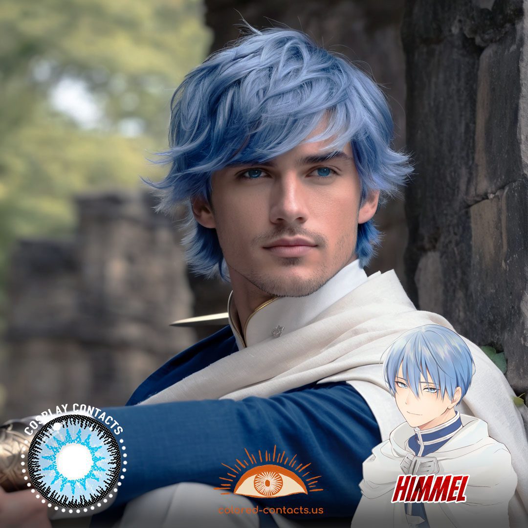 Himmel Cosplay Light Blue Contact Lenses - image 1