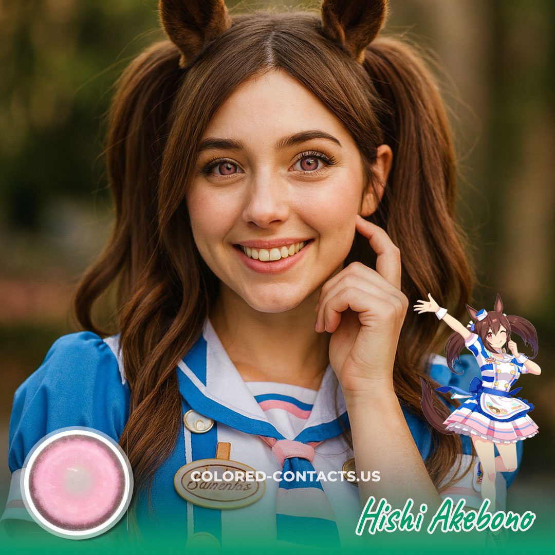 Hishi Akebono Cosplay Contact Lenses - image 1