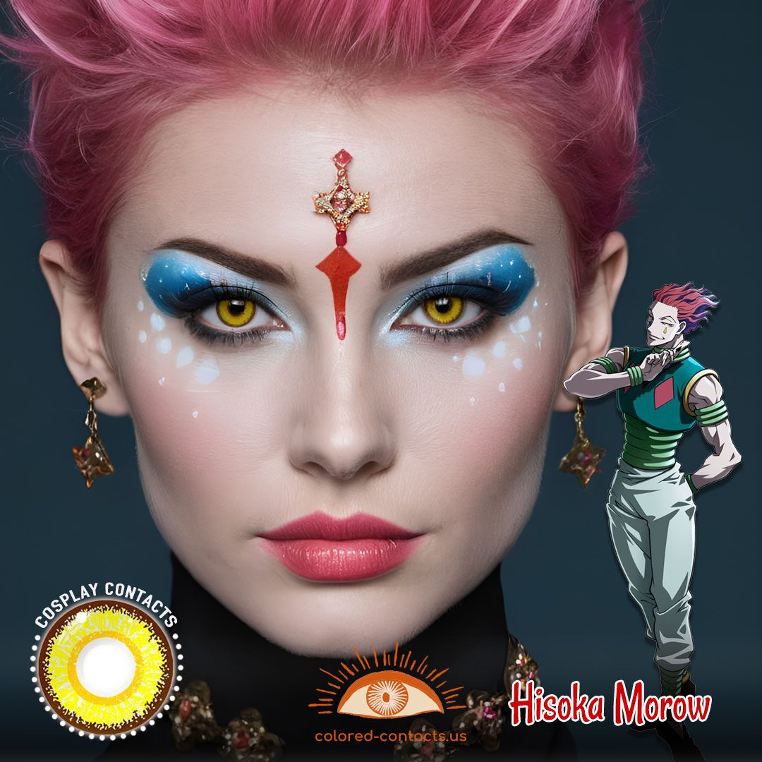Hunter × Hunter : Hisoka Morow Cosplay Yellow Contact Lenses - thumbnail 3