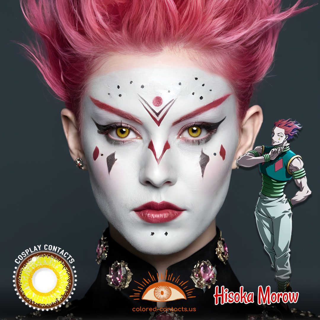 Hunter × Hunter : Hisoka Morow Cosplay Yellow Contact Lenses - image 1