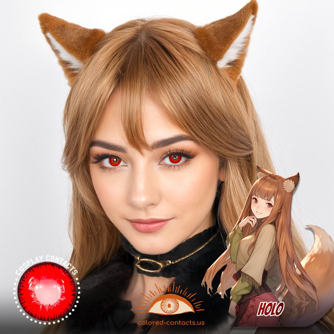 Spice and Wolf: Holo Cosplay Red Contact Lenses - image 1