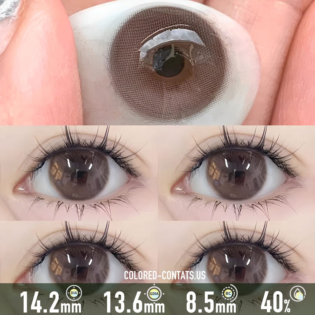 Honey Cream Brown Contact Lenses - image 1