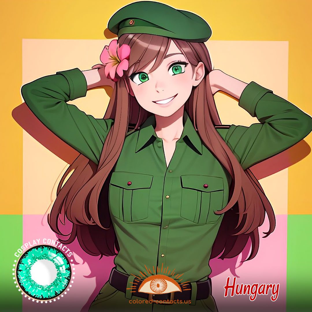 Hetalia: Axis Powers - Hungary Cosplay Contact Lenses - image 1