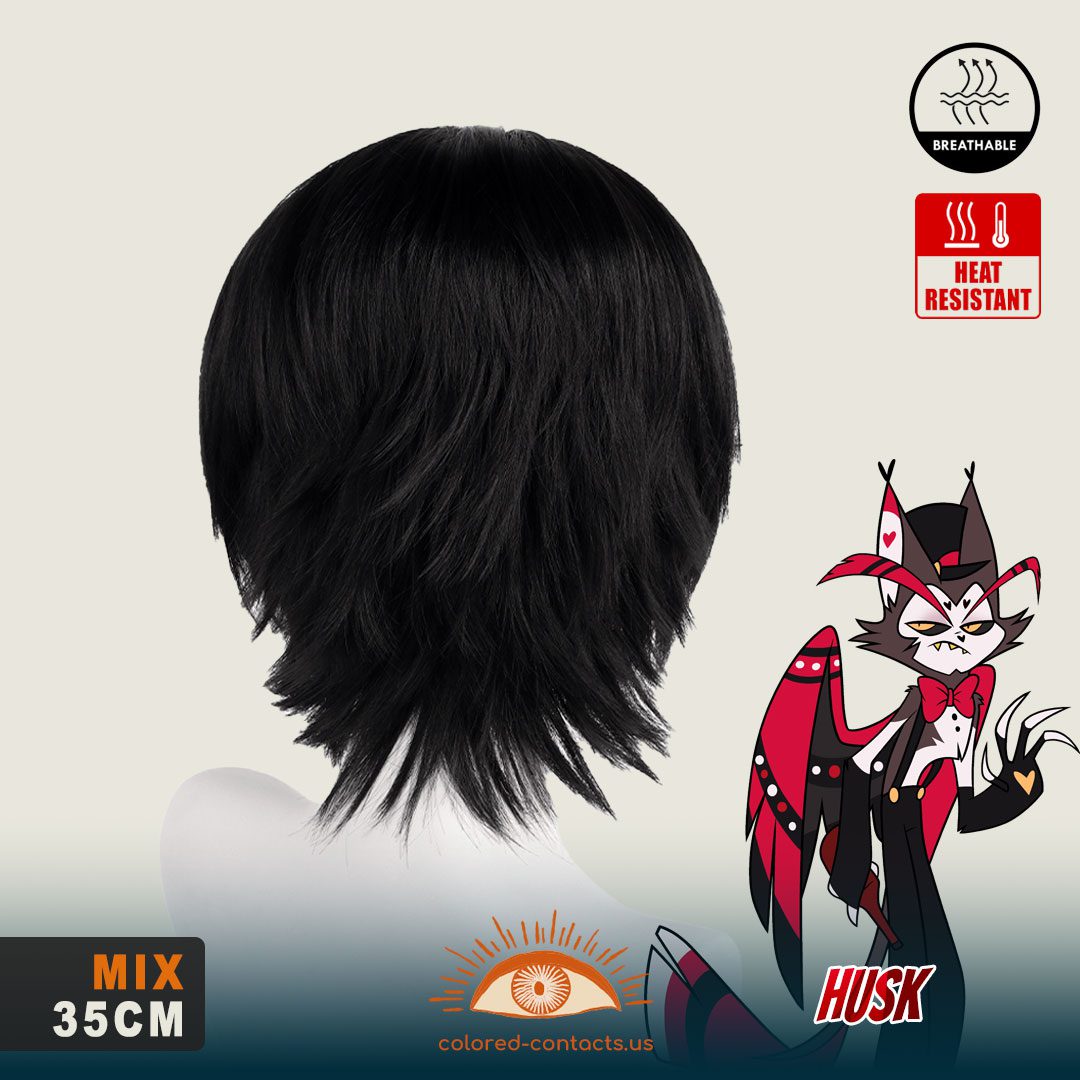 Hazbin Hotel: Husk Cosplay Wig - thumbnail 3