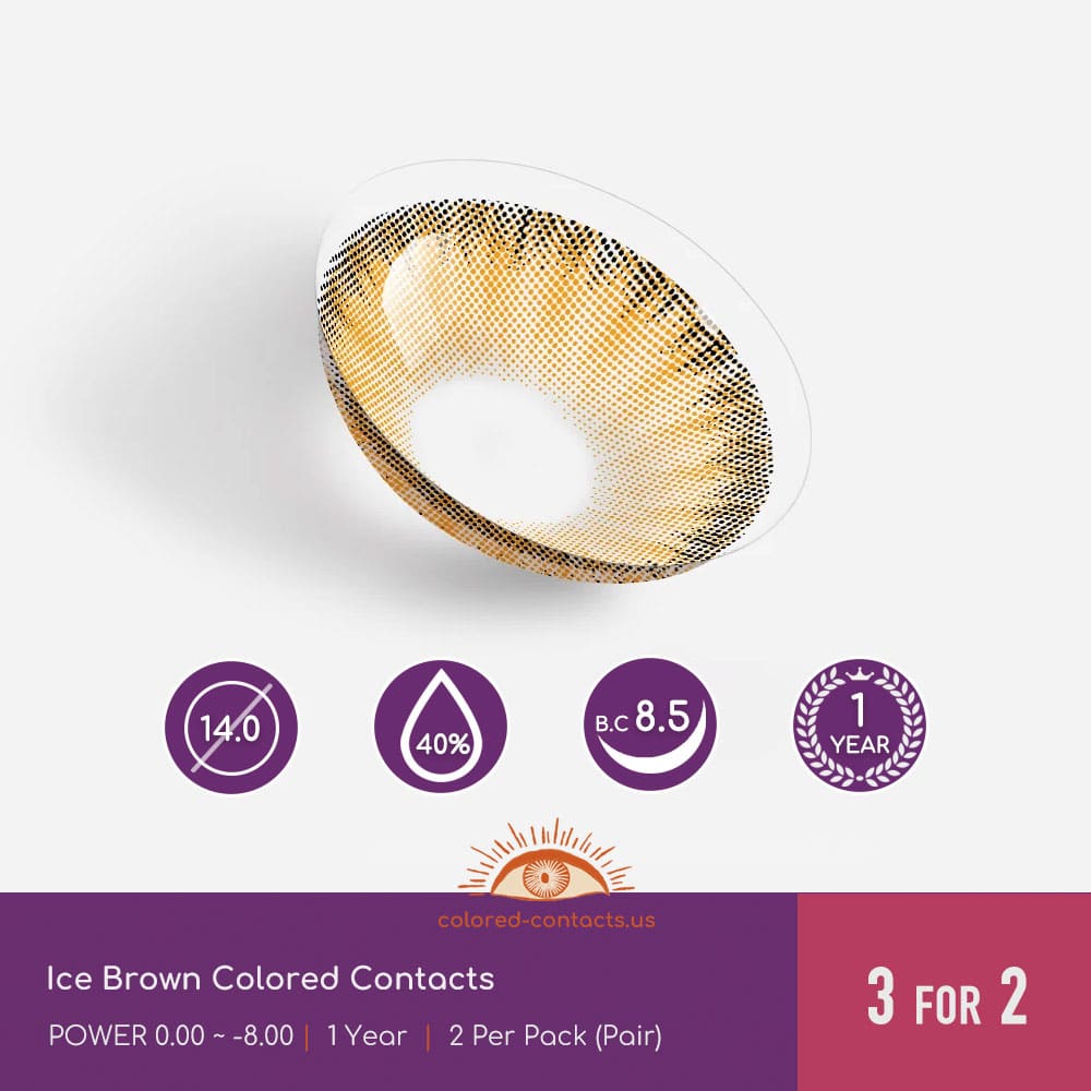 Ice Brown Colored Contacts - thumbnail 2