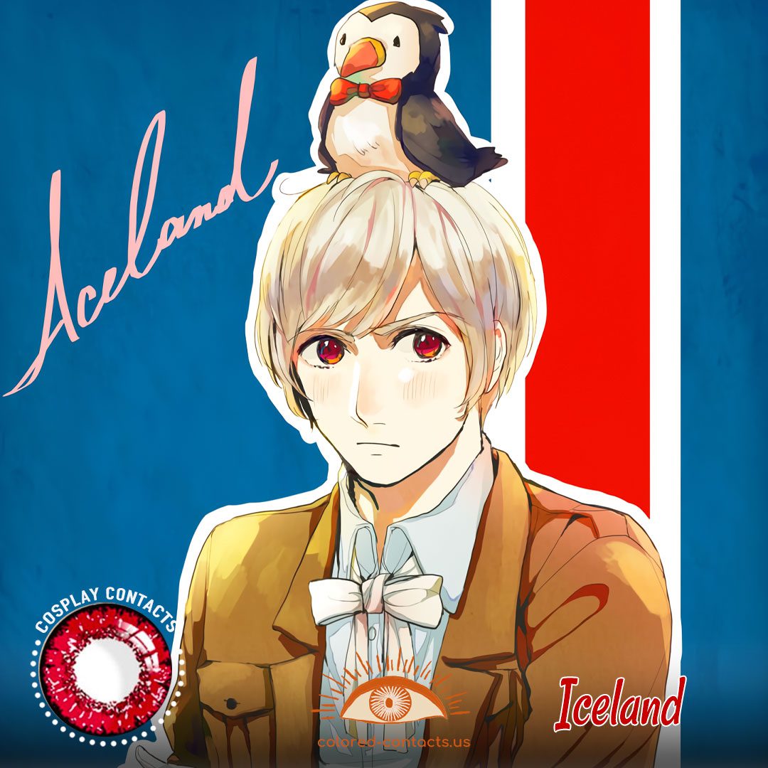 Hetalia: Axis Powers - Iceland Cosplay Contact Lenses - image 1