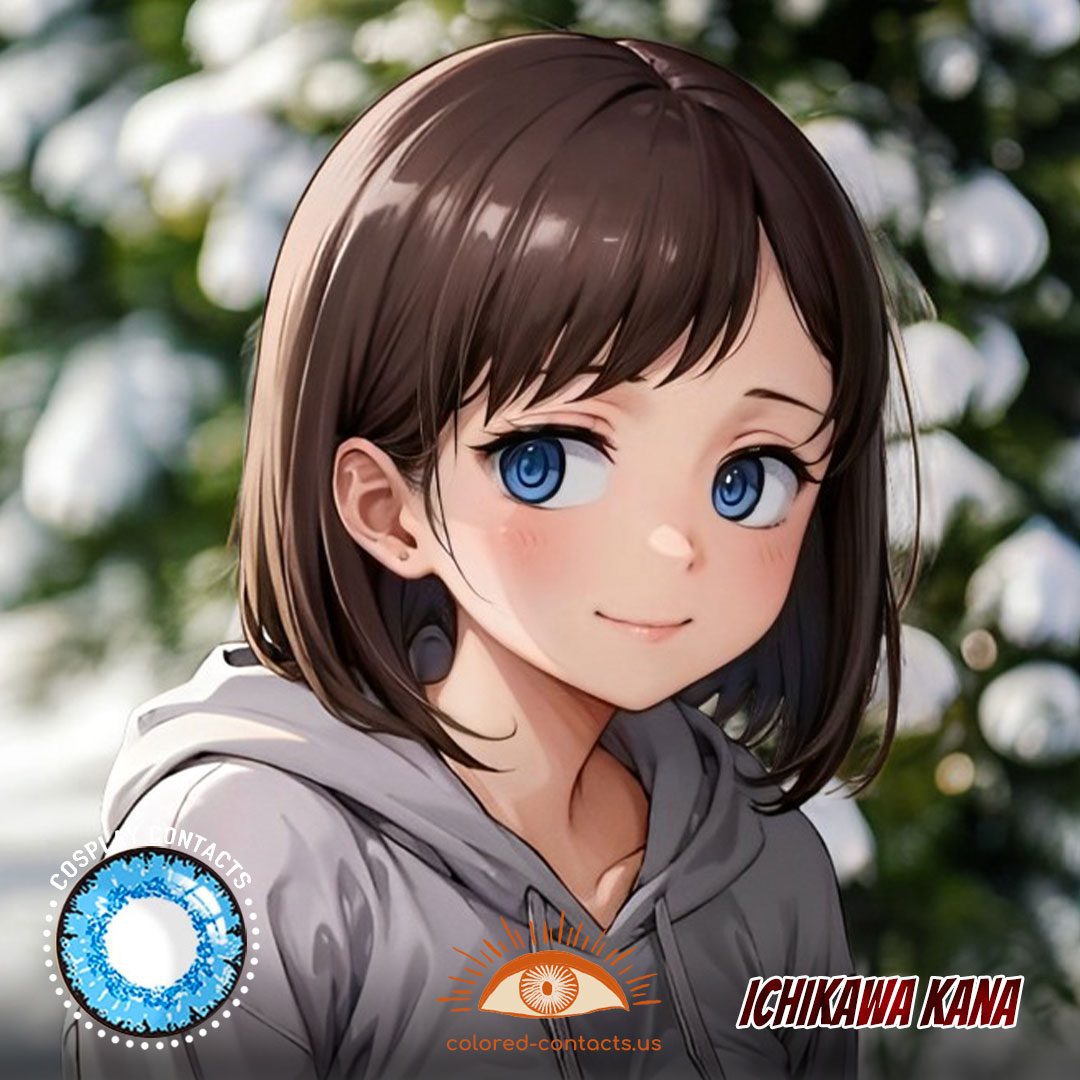 Ichikawa Kana Cosplay Blue Contact Lenses - image 1