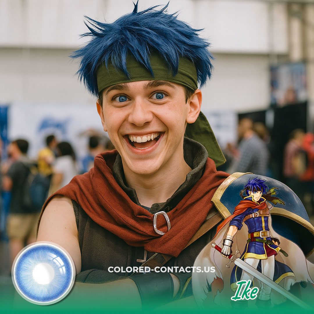 Fire Emblem: Ike Cosplay Blue Contact Lenses - image 1