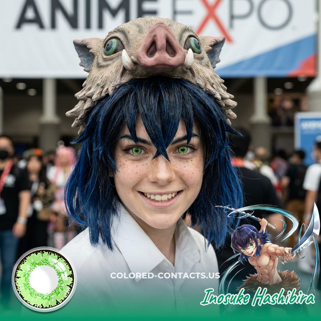 Inosuke Hashibira Cosplay Contact Lenses - image 1