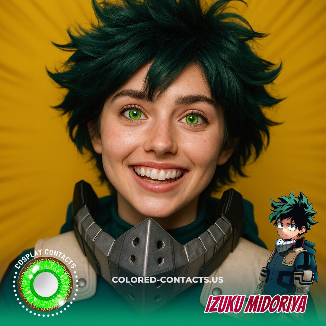 Izuku Midoriya Cosplay Contact Lenses - image 1