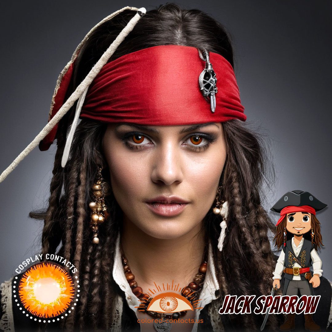 Pirates of the Caribbean: Jack Sparrow Cosplay Brown Contact Lenses - image 1
