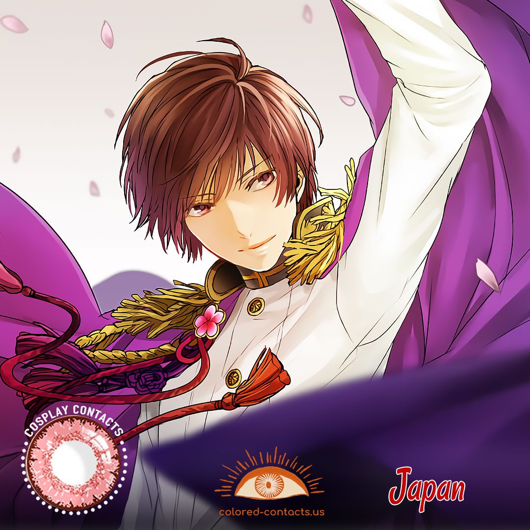 Hetalia: Axis Powers - Japan Cosplay Contact Lenses - image 1