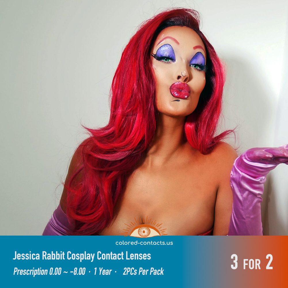 Jessica Rabbit Cosplay Contact Lenses - thumbnail 3