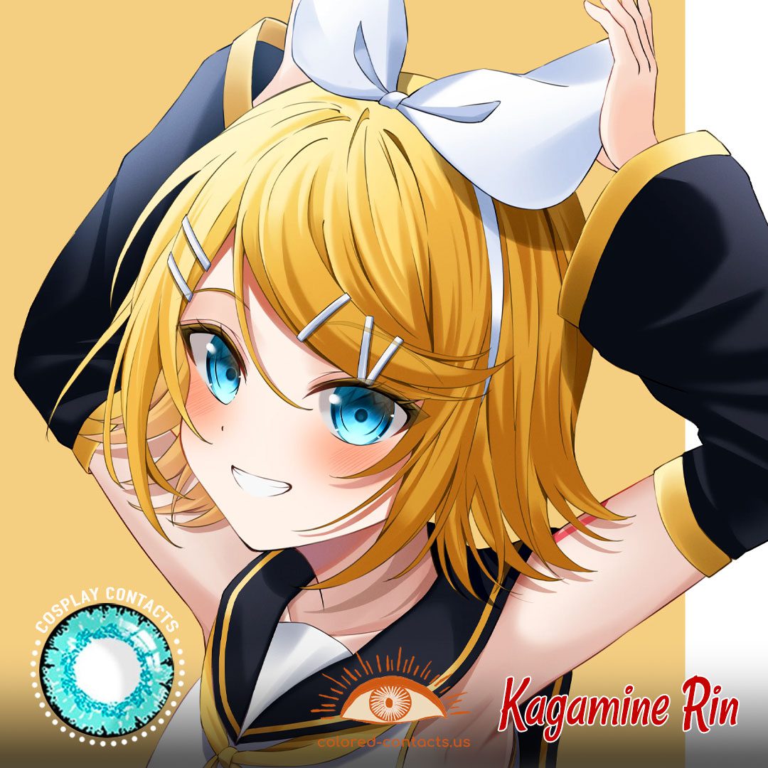 Vocaloid: Kagamine Rin Cosplay Contact Lenses - image 1