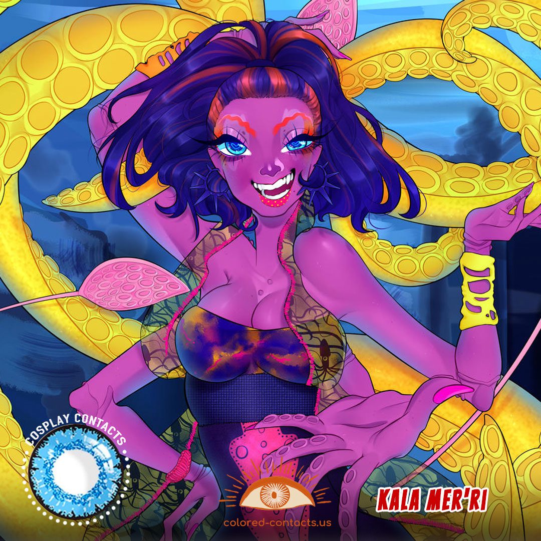 Monster High : Kala Mer'ri Cosplay Contact Lenses - image 1