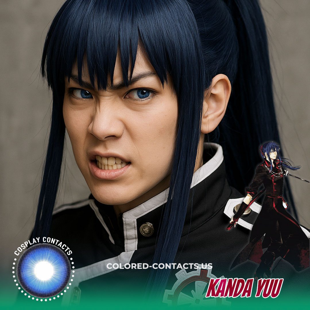 D.Gray-man: Kanda Yuu Cosplay Contact Lenses - image 1