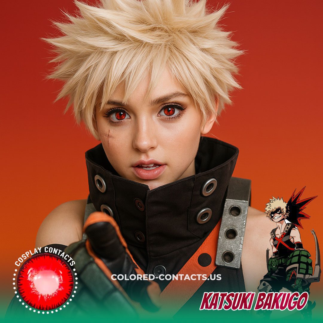 Katsuki Bakugo Cosplay Contact Lenses - image 1