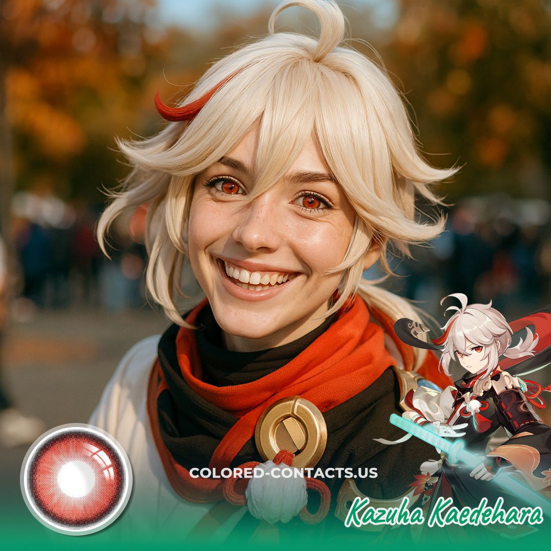 Kazuha Kaedehara Cosplay Contact Lenses - image 1