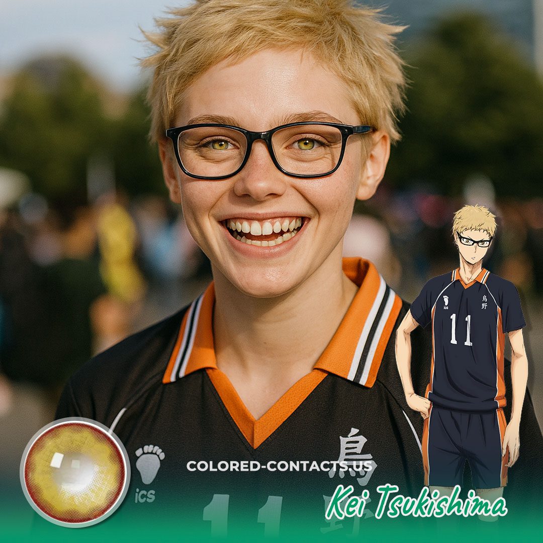 Kei Tsukishima Cosplay Contact Lenses - image 1
