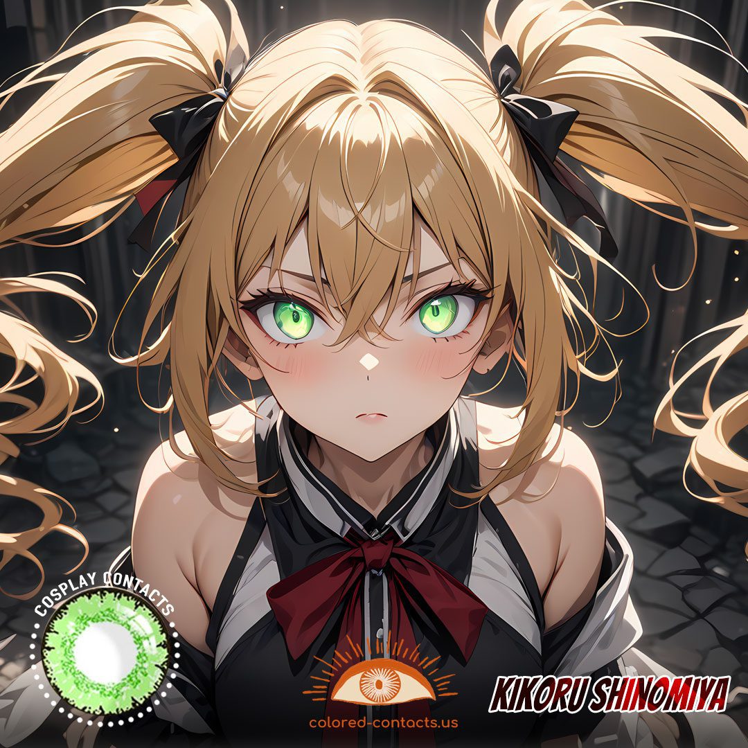 Kikoru Shinomiya Cosplay Green Contact Lenses - image 1