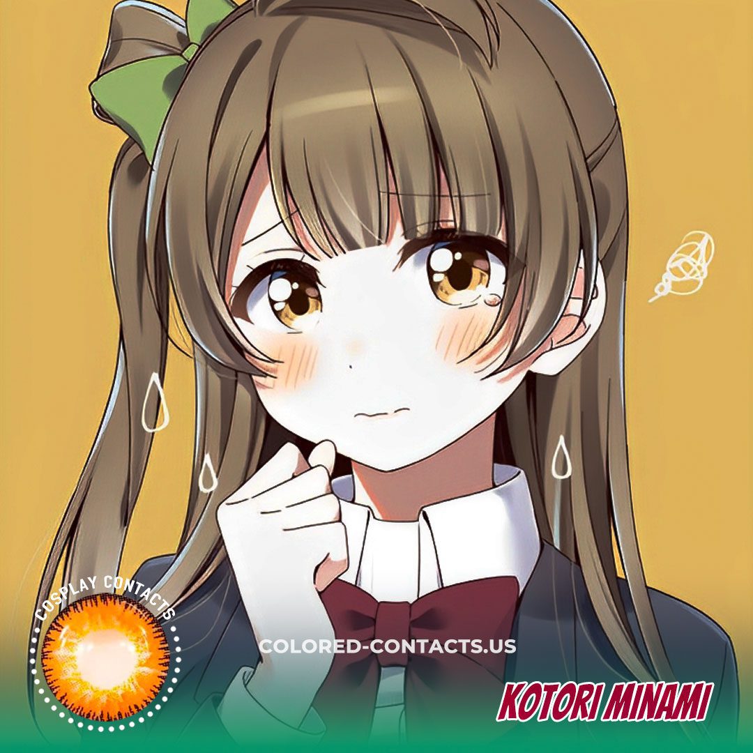 Kotori Minami Cosplay Contact Lenses – Brown Contacts - image 1