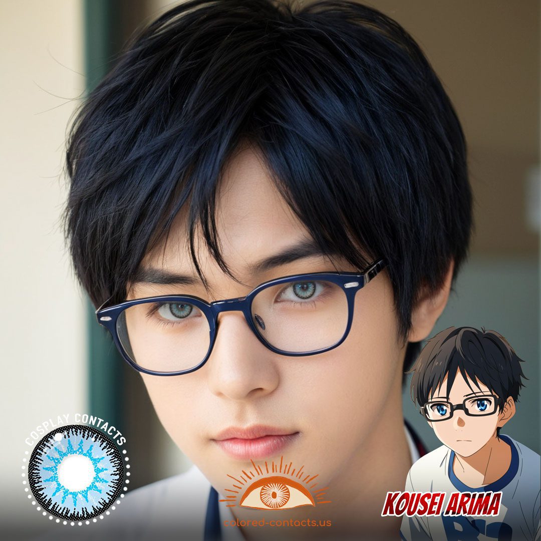 Kousei Arima Cosplay Blue Contact Lenses - image 1