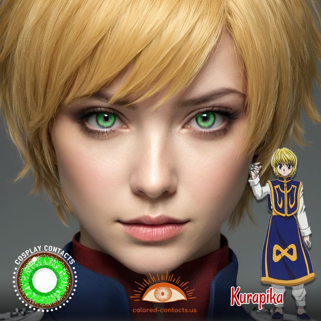 Hunter × Hunter : Kurapika Cosplay Green Contact Lenses - image 1