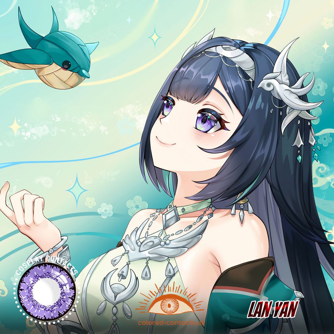 Lan Yan Cosplay Purple Contact Lenses - image 1