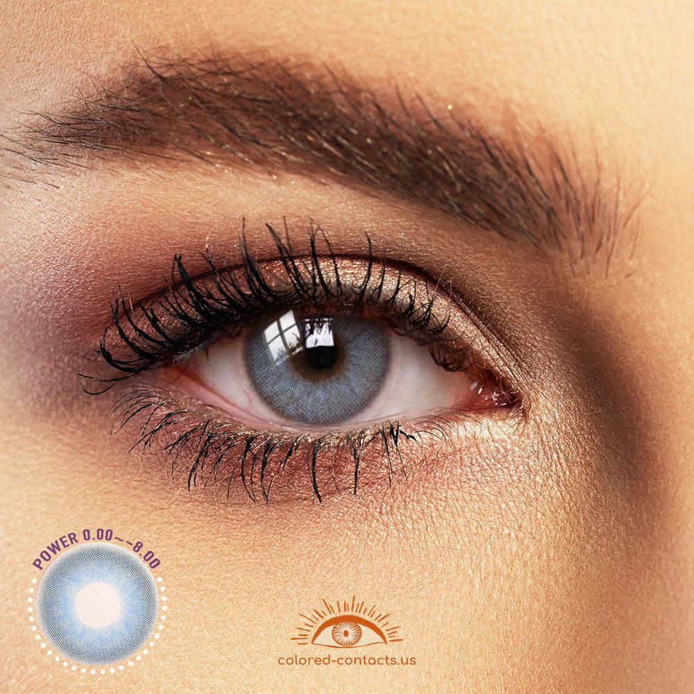 Lavender Blue Colored Contacts - image 1