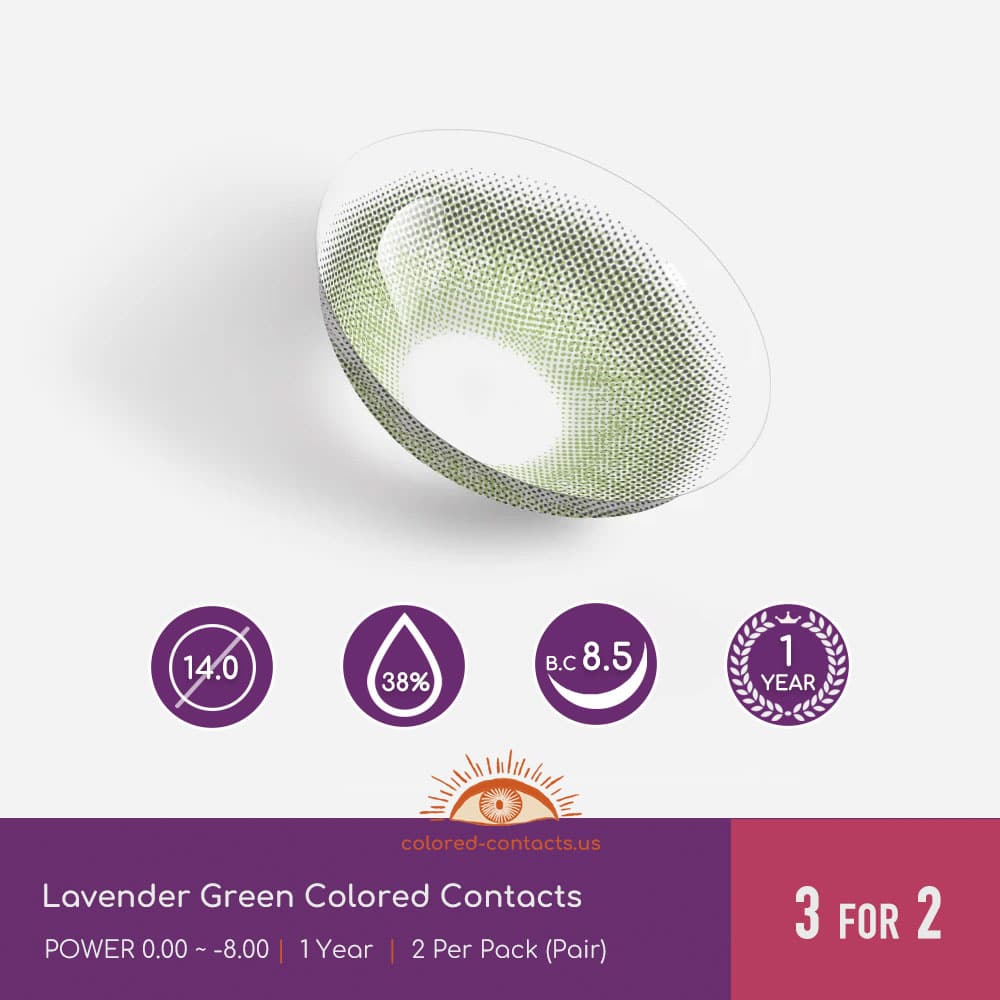 Lavender Green Colored Contacts - thumbnail 5
