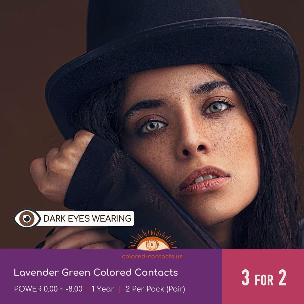 Lavender Green Colored Contacts - thumbnail 4