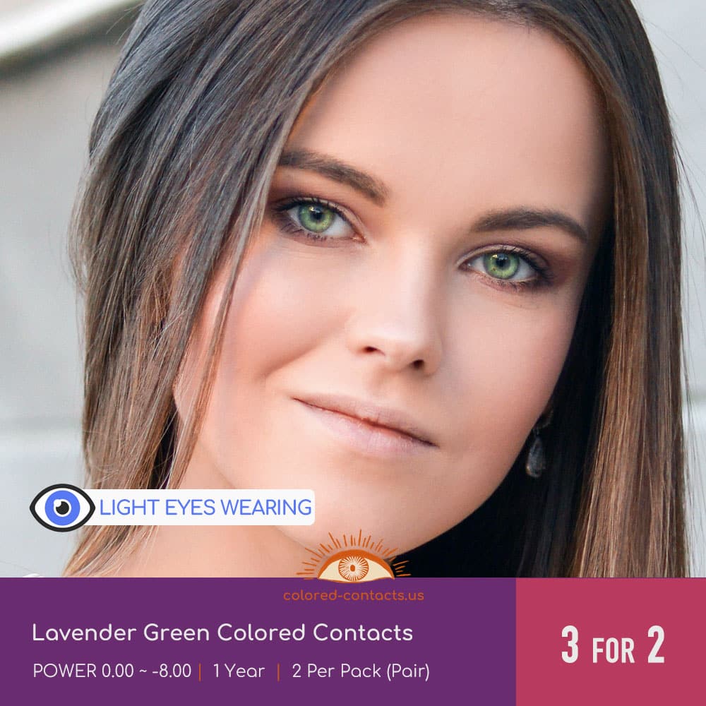 Lavender Green Colored Contacts - thumbnail 3
