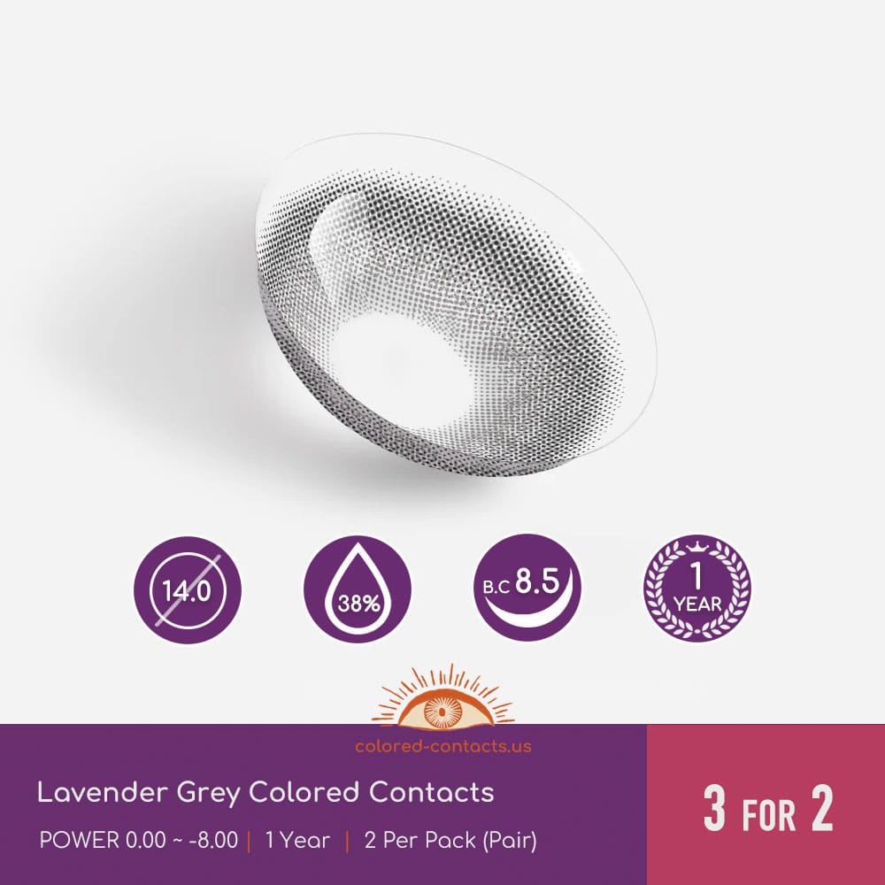 Lavender Grey Colored Contacts - thumbnail 5