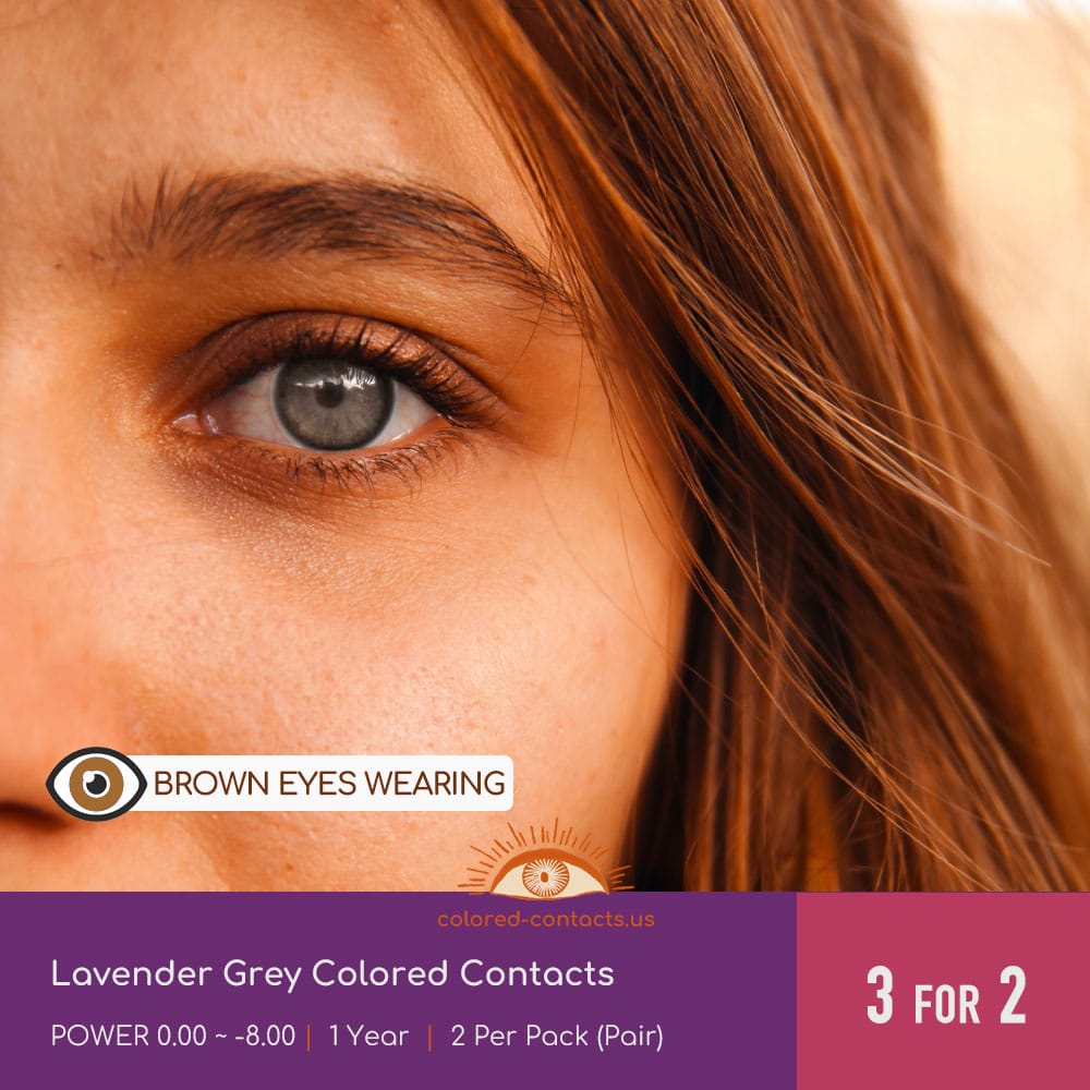 Lavender Grey Colored Contacts - thumbnail 2