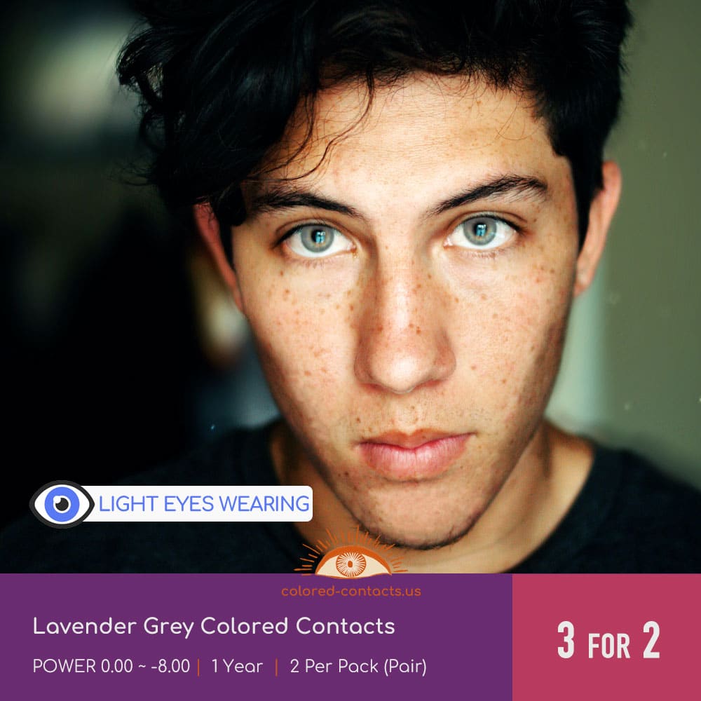 Lavender Grey Colored Contacts - thumbnail 4